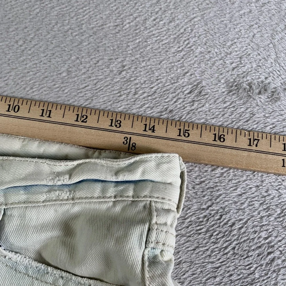 Free People Denim Cutoff Shorts Womens 25 White Raw Hem‎ Frayed Denim Casual
